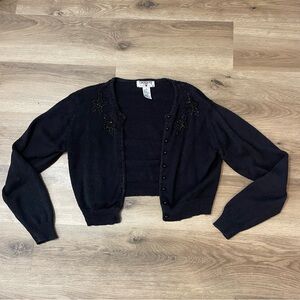 90s beaded cardigan